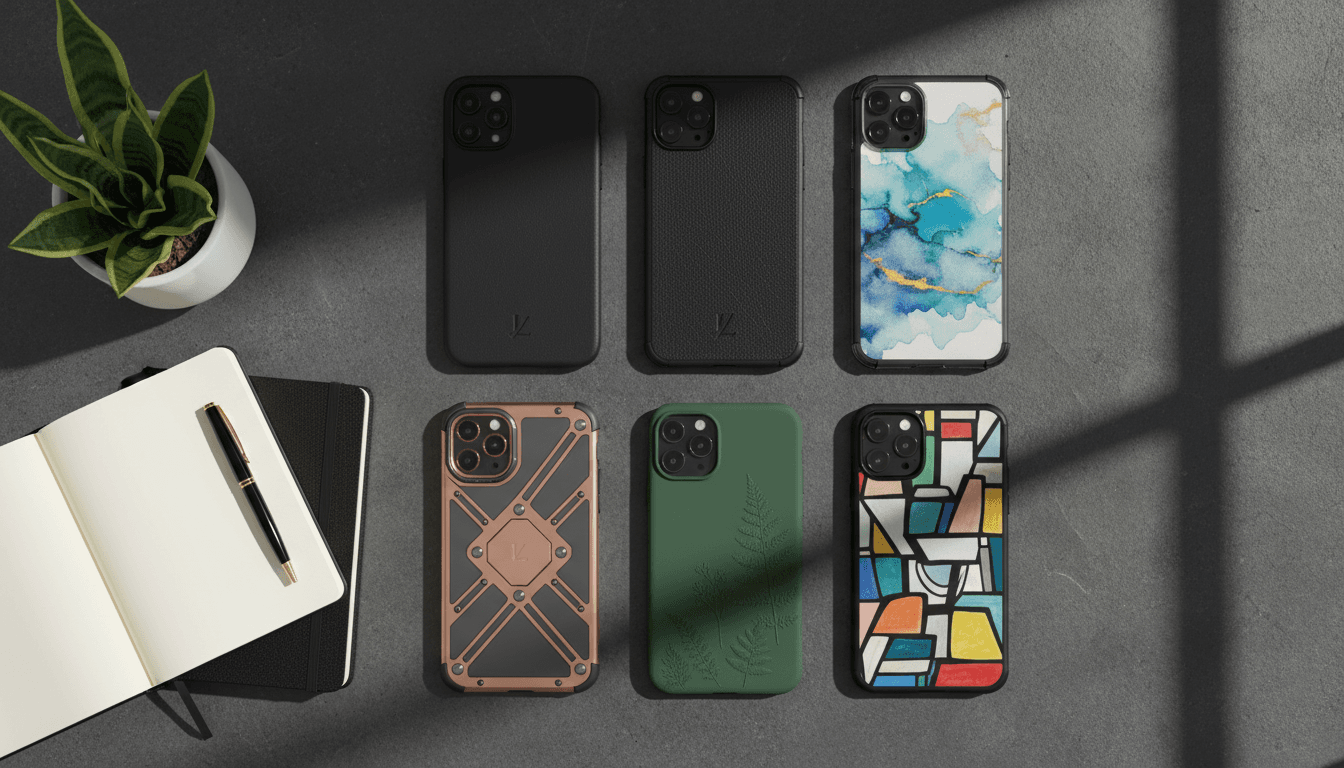 Custom Cases collection of different iPhone case models
