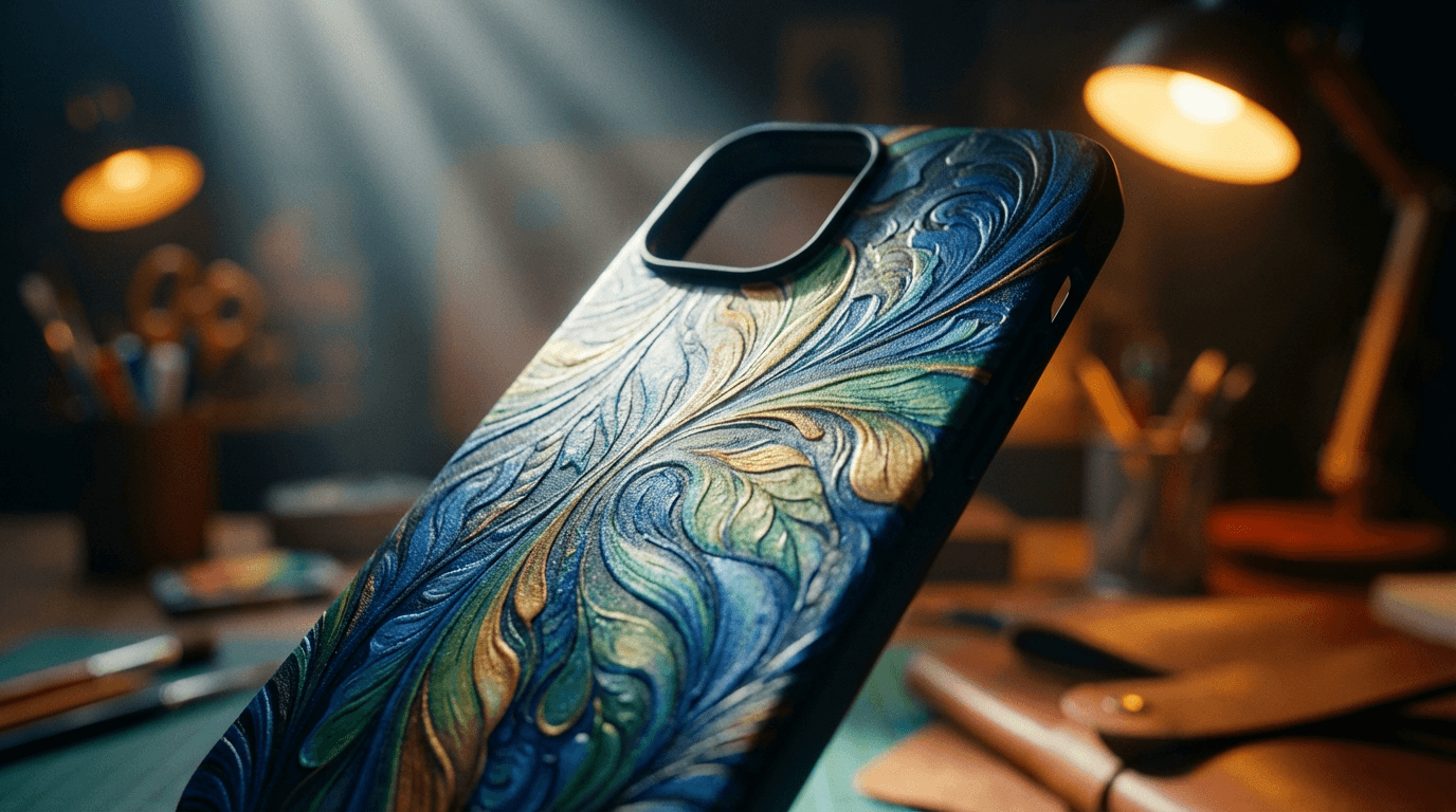 iPhone 13 custom printed case with vibrant design
